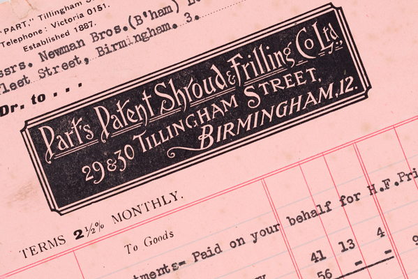 Parts Patent Shroud & Frilling Company Document