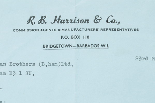 Document – Letter from Barbados 