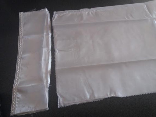 white facbric for a shroud sleeve